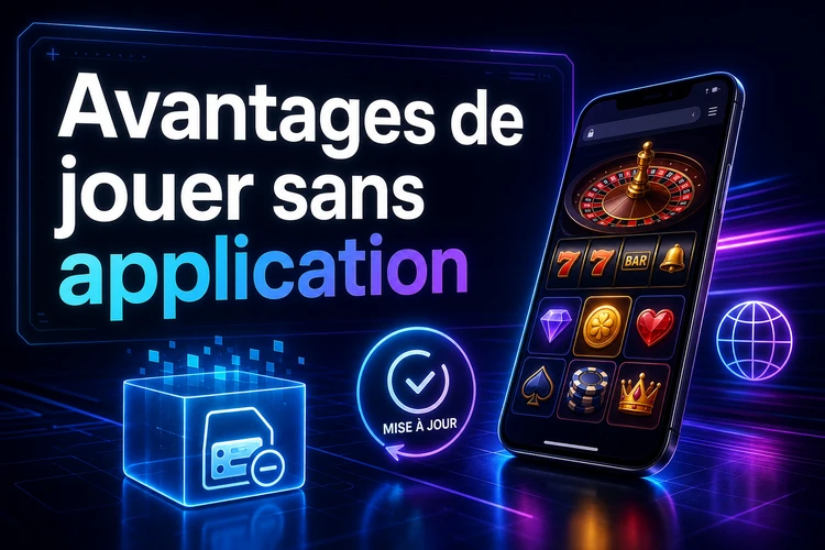 Avantages de jouer sans application