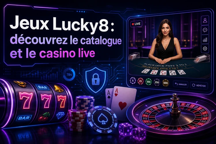 Jeux Lucky8: découvrez le catalogue et le casino live