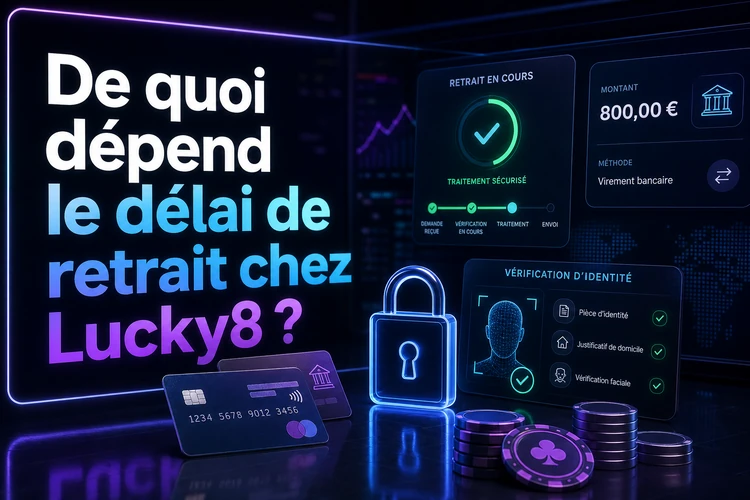 De quoi dépend le délai de retrait chez Lucky8?